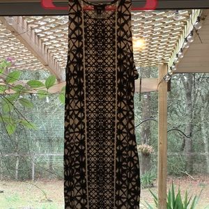 NWT Mossimo Black And White Long Dress Sz Medium